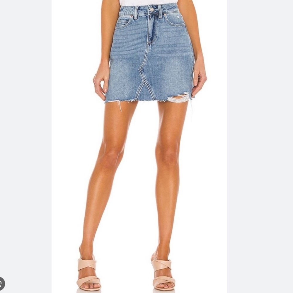 PAIGE Aideen Demin Mini Skirt!